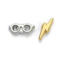The Carat Shop Ltd Harry Potter Lightning Bolt and Glasses Stud Earrings