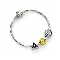 Harry Potter Bracelet The Carat Shop Ltd Silver Colour Bracelet with Three Bead Charms