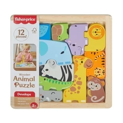 Παιδικό Puzzle Fisher-Price: Wooden Animal (JFG10)