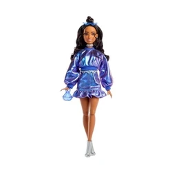 Κούκλα Mattel Barbie: Deluxe Style - Metallic Blue Dress with Brown Hair (JFP42)