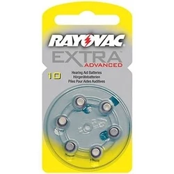 Μπαταρίες Ακουστικών Βαρηκοΐας Rayovac Extra Advanced 10 (6τμχ)