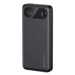 USAMS Power Bank CD249 με οθόνη, 3x θύρες, 10000mAh, PD 20W - Μαύρο