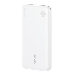 USAMS Power Bank CD253, 10000mAh, 2x θύρες εξόδου, 10W, Λευκό