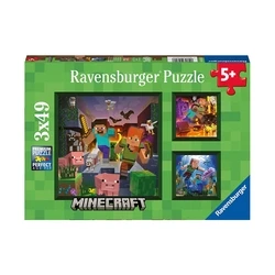 Παζλ Ravensburger: Minecraft Biomes (3x49 pcs)
