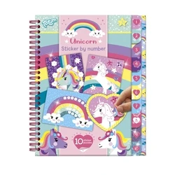 Παιδική Χειροτεχνία Totum: Unicorn - Sticker By Number Book (TT072008)