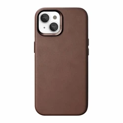 Θήκη Κινητού Woodcessories Bio Leather MagSafe iPhone 15 Plus Brown
