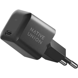 Φορτιστής Πρίζας Native Union 30W USB-C Fast GaN PD Wall Black