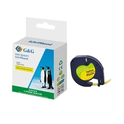 Ταινία Ετικετογράφου G&G 12mm x 4m sw-gb Συμβατή Dymo S0721670/ 91222