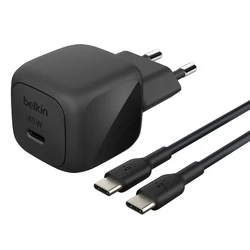 Φορτιστής Πρίζας Belkin BOOST USB-C 45W PPS+USB-C WCA013kq1MBK-B6