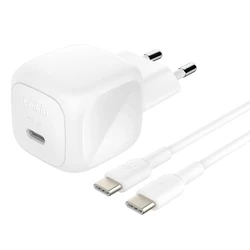 Φορτιστής Πρίζας Belkin BOOST USB-C 45W PPS+USB-C WCA013kq1MWH-B6