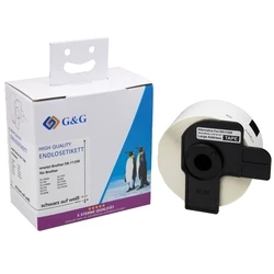 Ταινία Ετικετογράφου G&G 38mm x 90mm sw-ws Συμβατή Brother DK-11208