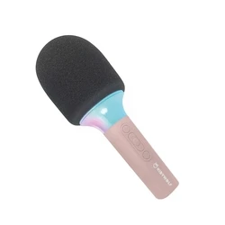 Karaoke Kidywolf Microphone Bluetooth with Light pink