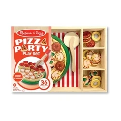 Παιχνίδι Μαγειρικής Melissa & Doug Pretend Play: Wood - Pizza Party Playset (6074863)