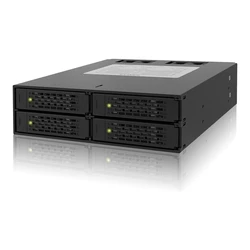Backplane Icy Dock 4x6,3cm SATAI-III in 1x5,25" HDD/SSD sw