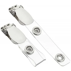 Clips Peach Plastic- clear, 100St.