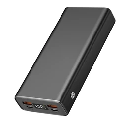 Power Bank 2GO 20000mAh 2x USB-A 1x USB-C fast charging ALU