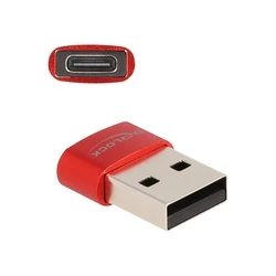 Αντάπτορας USB Delock USB2.0 USB Typ-A Plug to USB Type-C Bu rot