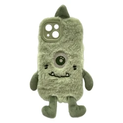 Θήκη Κινητού Realpower Flauschi 1,Green,fluffy iPhone 15