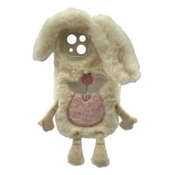 Θήκη Κινητού Realpower Flauschi 3,fluffy,weiss,iPhone 15