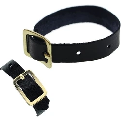 Ιμάντας Peach attachment loop for luggage tags, leather, black.100