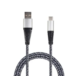 Καλώδιο USB 2GOSB charging/Data USB Type-C 3.1 Nylon 1m Silver