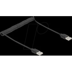 Καλώδιο USB Delock Spiral EASY 2.0 Typ-A Plug to EASY