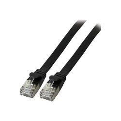Καλώδιο Δικτύου EFB RJ45 Flachpatchkabel U/FTP, Cat.6A, PVC, 1m, Black