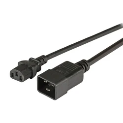 Καλώδιο Τροφοδοσίας EFB Cold C20 180°-C13 180°,sw,1.8m,3x1.00mm