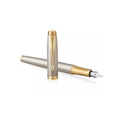 Πένα Γραφής Parker Fountain IM Premium Warm Silver F Blue Gift Box