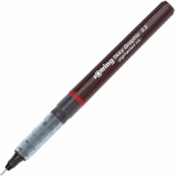 Ραπιδογράφος Rotring Feinfiber Tikky Graphic 0,2mm Black 1 Stk