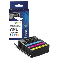 Μελάνι Συμβατό Freecolor Canon PGI-570XL Black + CLI-571XL BK/C/M/Y remanufactured