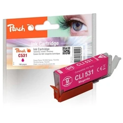 Μελάνι Συμβατό Peach Canon CLI-531, 6121B002 Magenta compatible