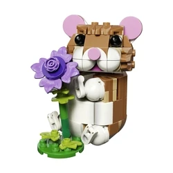 LEGO Creator 3-in-1 Χαριτωμένο Χάμστερ με Λουλούδι, 166 τεμάχια, 7+ ετών (31376)
