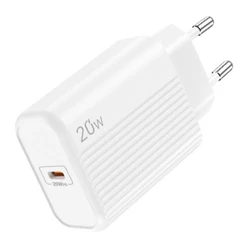 Φορτιστής Πρίζας Lamtech FAST Charger Type-C PD20W WHITE