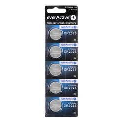 Μπαταρίες Lithium mini Everactive CR2025 - blister 5 pcs.