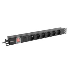 Πολύπριζο Rack Lanberg PDU RACK 19" (1U, 16A, 6X 230V PL, 2m)