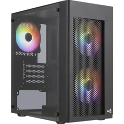 Κουτί Η/Υ Aerocool HEXFORMBKV2 Micro ATX PC 3 Fans FRGB Black