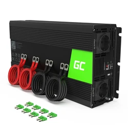 Inverter Αυτοκινήτου Green Cell INV15 Auto 3000 W Black