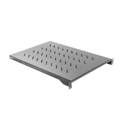 Ράφι Για Καμπίνα Δικτύου Lanberg FOR 19'' 1000MM (1U, 483 X 750MM max.load 15KG, 4 POINT MOUNTING) Black RAL9004