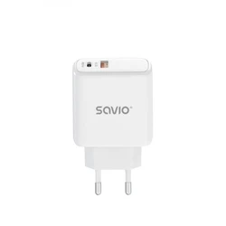 Φορτιστής Πρίζας Savio LA-06 USB Type A & Type C Quick 3.0 Indoor