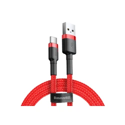Καλώδιο USB Baseus Cafule 2 m USB 2.0 USB A USB-C Red