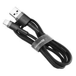 Καλώδιο USB Lightning USB Baseus Cafule 1.5A 2m (gray and black)
