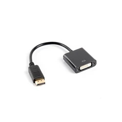Αντάπτορας DisplayPort Lanberg AD-0007-BK 0.1 m to DVI-D Black