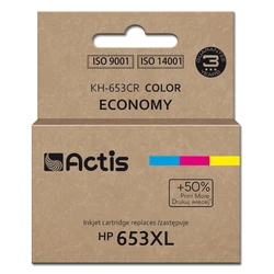 Μελάνι Συμβατό Actis KH-653CR HP 653XL 3YM74AE; Premium; 18ml; 300 pages; colour