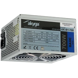 Τροφοδοτικό 700W Akyga AK-B1-700 20+4 pin ATX ATX Gray
