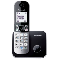Ασύρματο Τηλέφωνο Panasonic KX-TG6811 DECT Black Caller ID (Αγγλικό μενού)