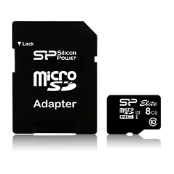 Κάρτα Μνήμης microSDHC 8GB Silicon Power Elite UHS-I Class 10