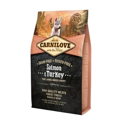 Ξηρά Τροφή Σκύλων Carnilove Salmon&Turkey Puppies Large 4kg