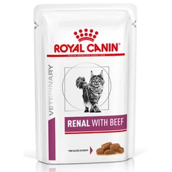 Υγρή Τροφή Γάτας Royal Canin Renal with Beef Chunks in sauce Chicken, Pork, Beef 12x85 g
