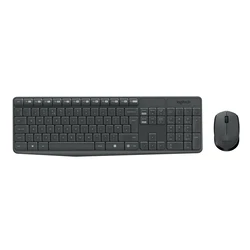 Σετ Πληκτρολόγιο Και Ποντίκι Ασύρματο Logitech MK235 USB US International Grey